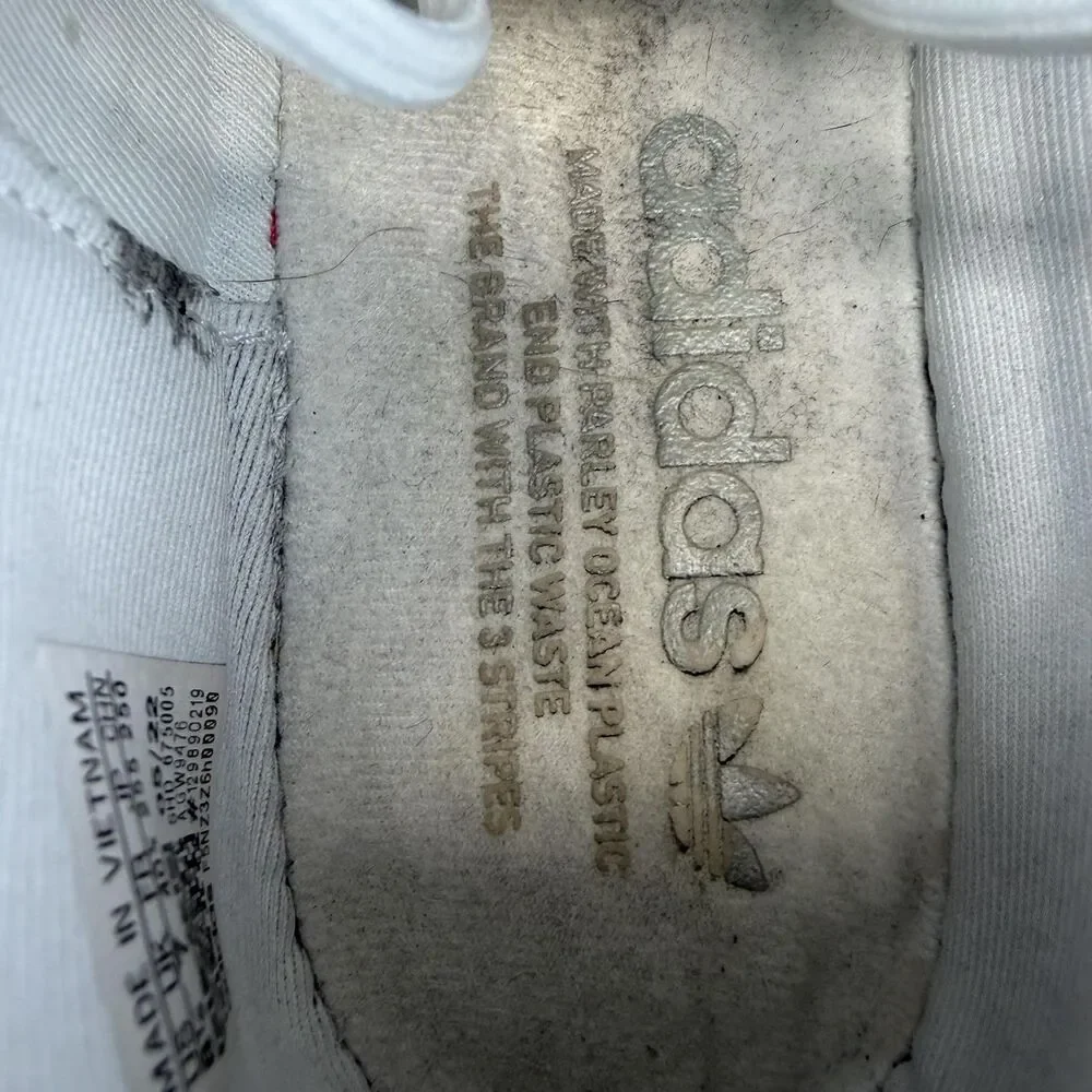 Adidas  NMB R1 White Athletic Sneakers with Black Accents